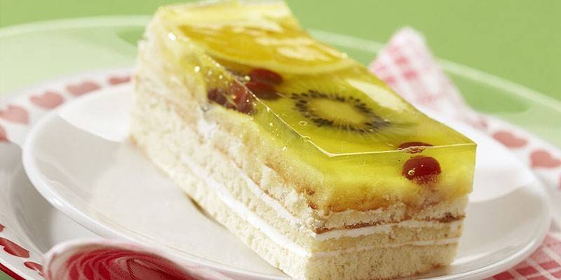 Frukt gelé kake