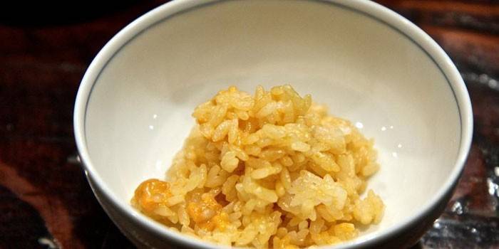 Holothuria com arroz