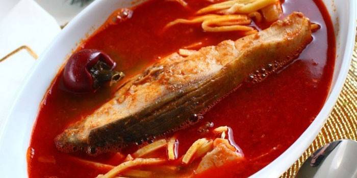 Súp Halalasse với cá