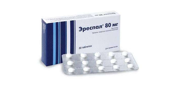 Erespal tabletas en paquete