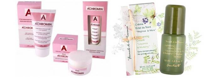 Dòng kem làm trắng da Achromin