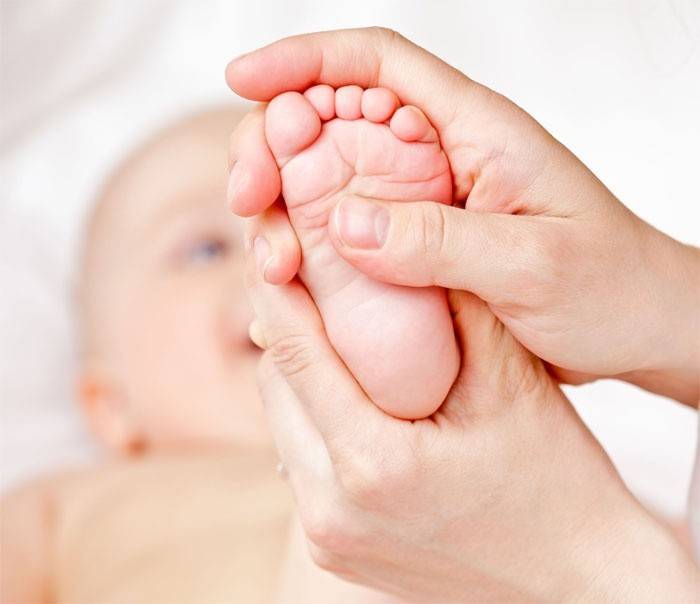 Massage für das Baby